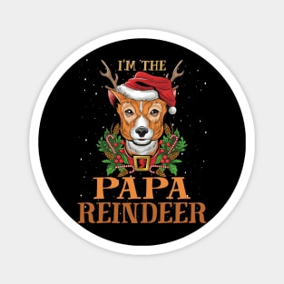 Im The Papa Reindeer Christmas Funny Pajamas Funny Christmas Gift Magnet